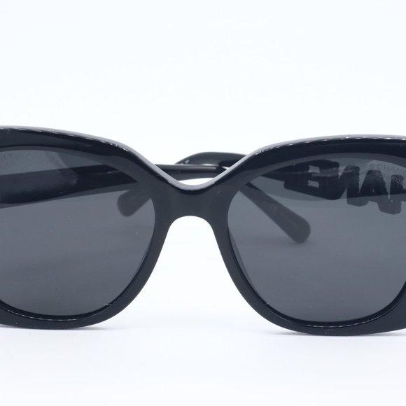 NEW!! CHANEL 5422-B c. 501/T8 Polarized Sunglasses Black 2024 - Picture 4 of 7